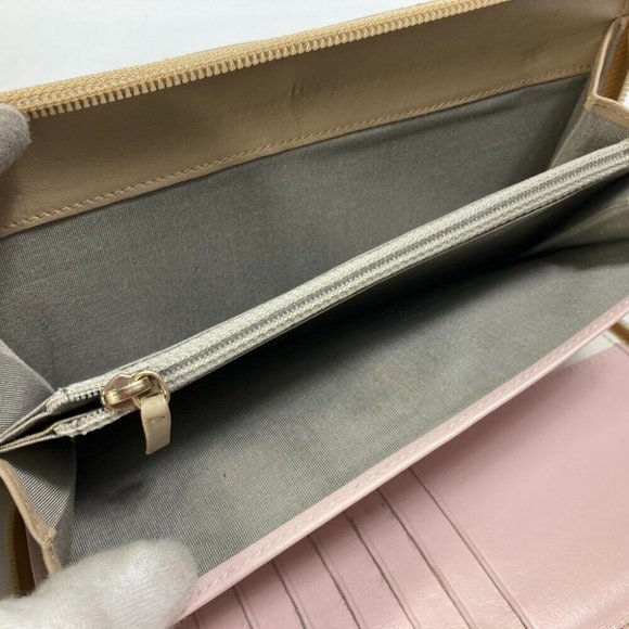 CHANEL CC Mark CC Matelasse Quilted Zip Around Long Wallet Calfskin Gold - Picture 9 of 16